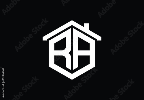 R A, RA Initial Letter Logo design vector template, Graphic Alphabet Symbol for Corporate Business Identity