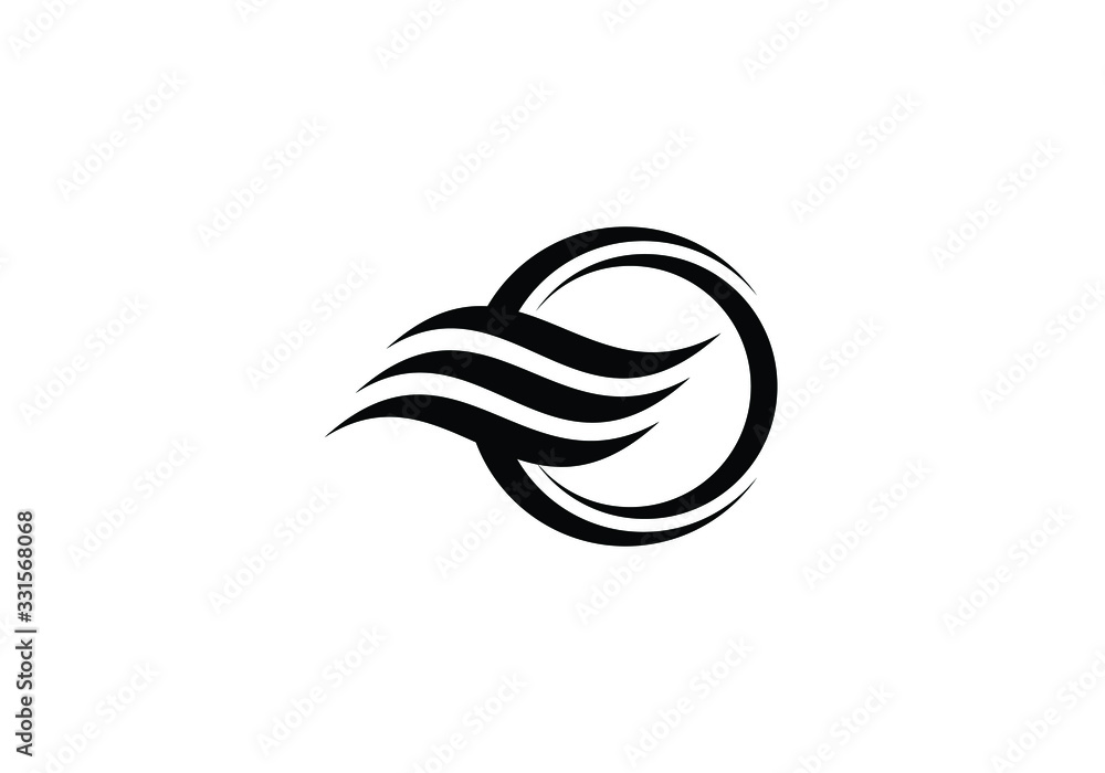 Air conditioner logo sign symbol, Hot and cold symbol black and white. Air conditioner logo sign symbol, Hot and cold symbol black and white.