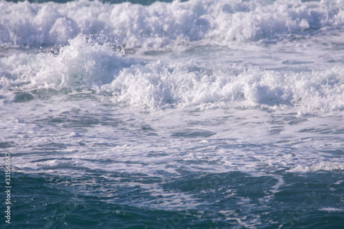 energetic   beautiful waves of sea