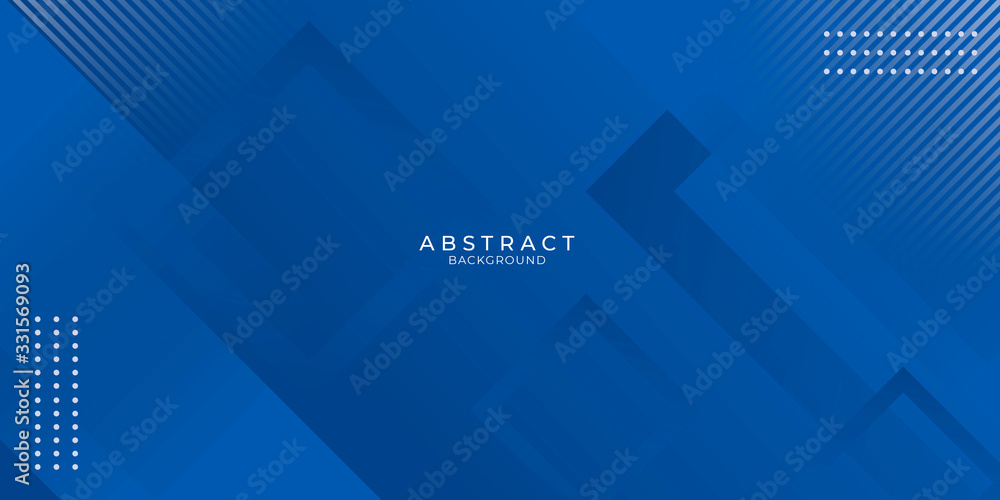 Minimal geometric background. Dynamic blue shapes composition with orange lines. Abstract background modern hipster futuristic graphic. Vector abstract background texture design, bright poster, banner