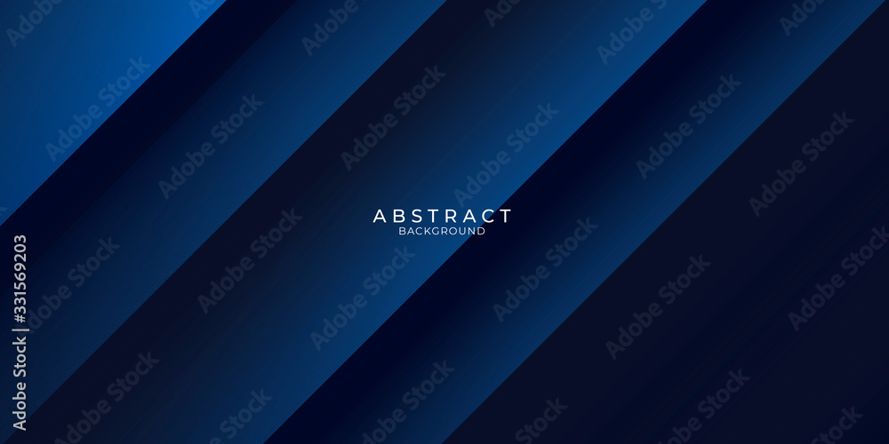 High contrast blue and dark black glossy stripes. Abstract technology graphic banner design. Vector corporate background with modern 3D concept High contrast blue and dark black glossy stripes. Abstract technology graphic banner design. Vector corporate background with modern 3D concept