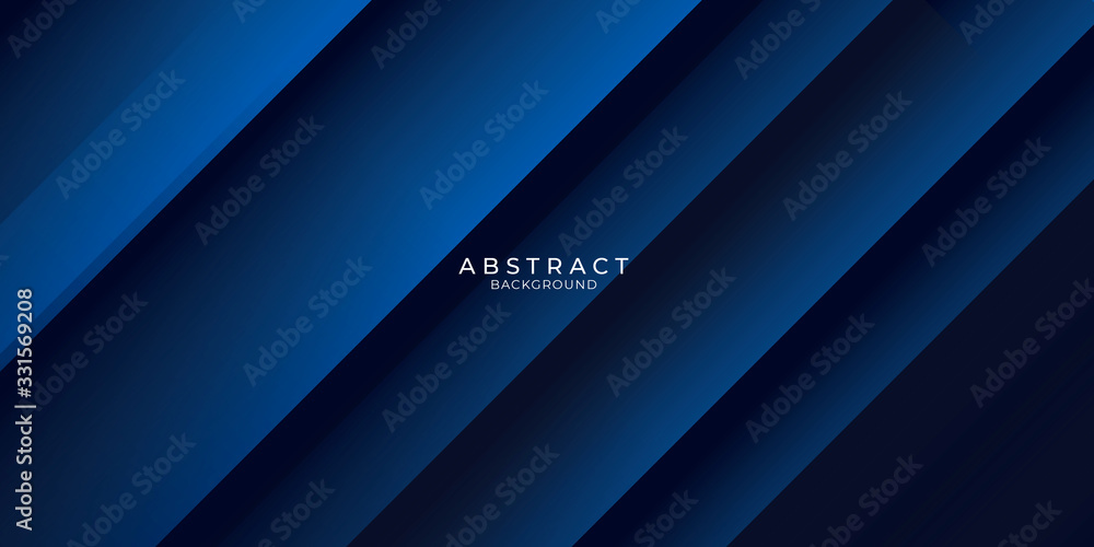 High contrast blue and dark black glossy stripes. Abstract technology graphic banner design. Vector corporate background with modern 3D concept High contrast blue and dark black glossy stripes. Abstract technology graphic banner design. Vector corporate background with modern 3D concept