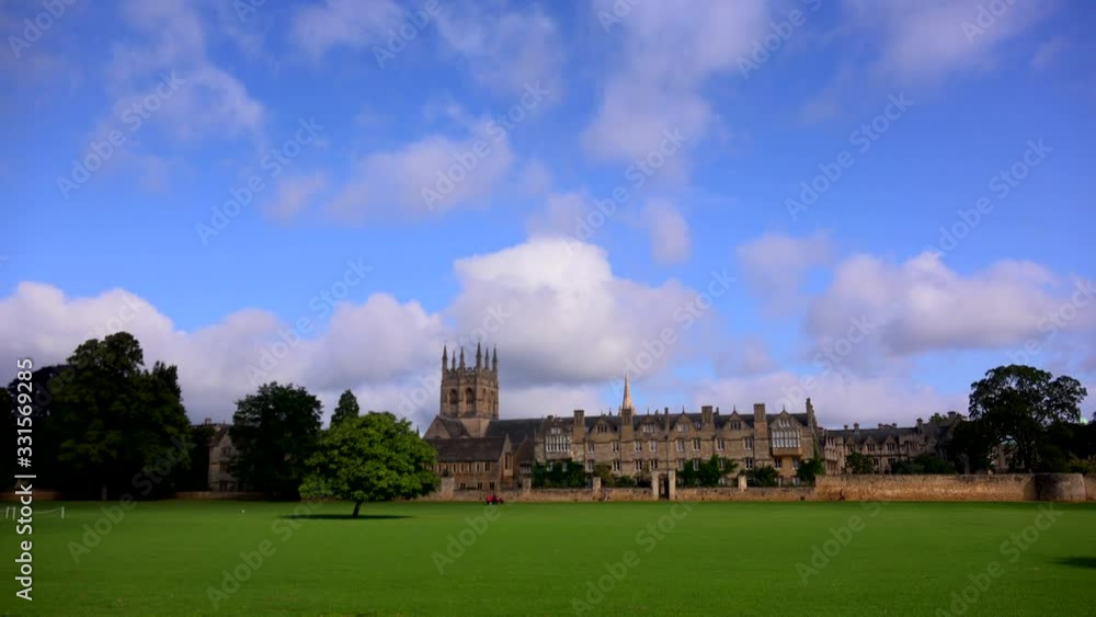 Oxford city university town time lapse UK 4K Oxford city university town time lapse UK 4K