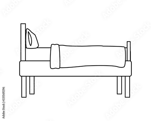 bed home forniture isolated icon