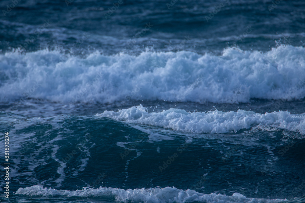 energetic & beautiful waves of sea
