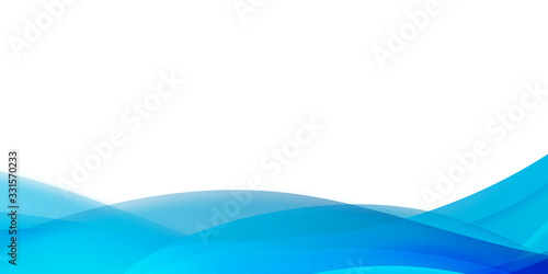 Blue wave curve business abstract background with blank copy space