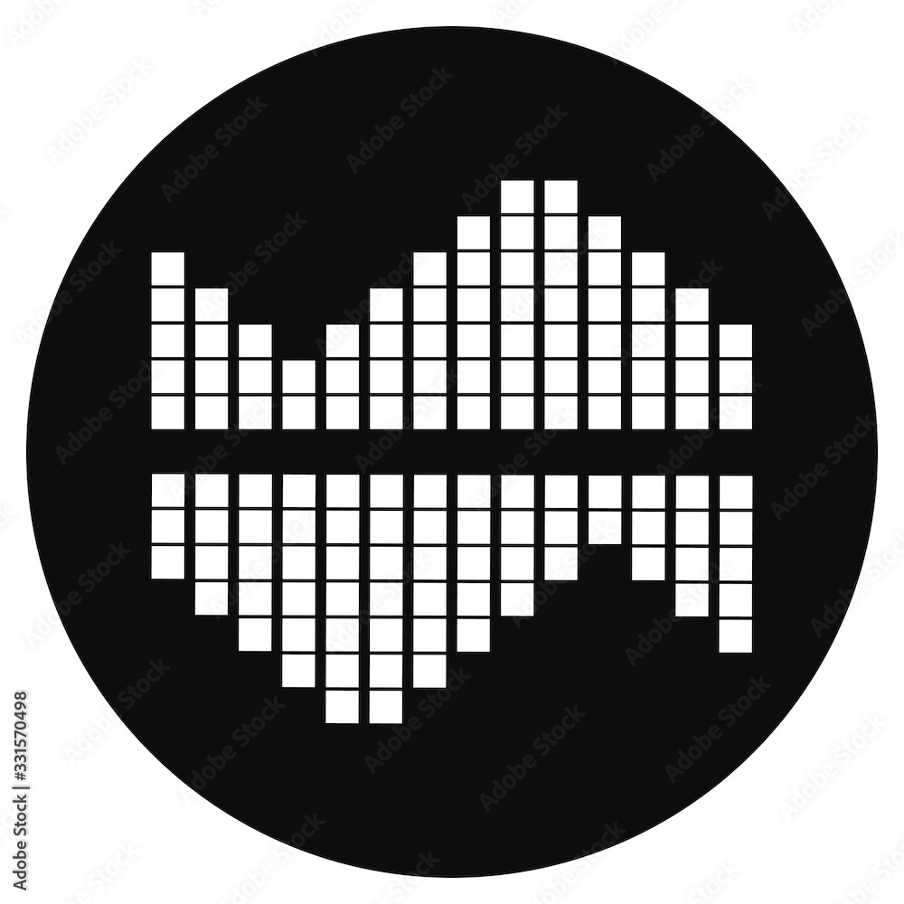 Fototapeta premium sound wave music logo