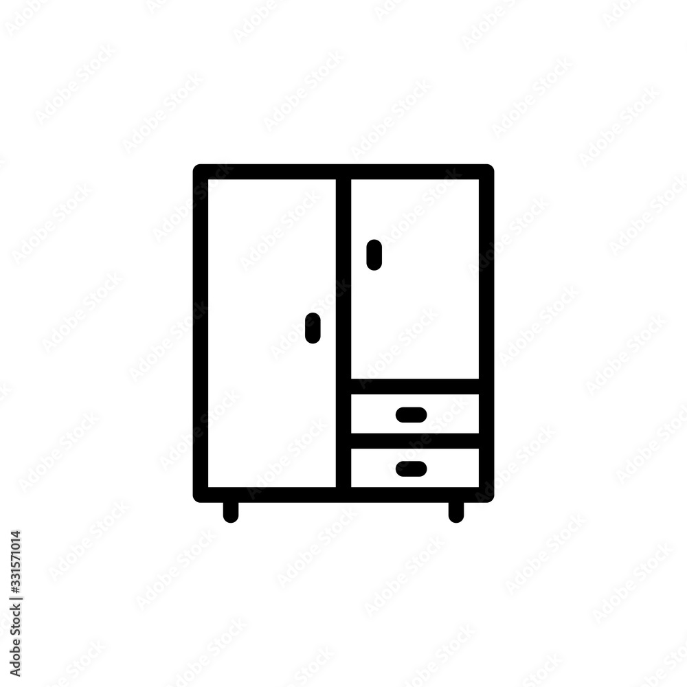 Vector illustration, wardrobe icon design Vector illustration, wardrobe icon design
