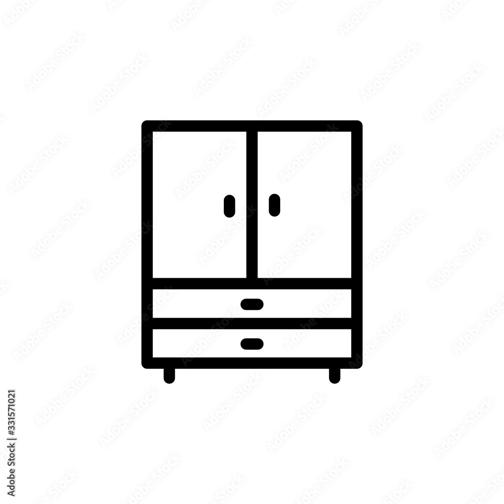 Vector illustration, wardrobe icon design Vector illustration, wardrobe icon design