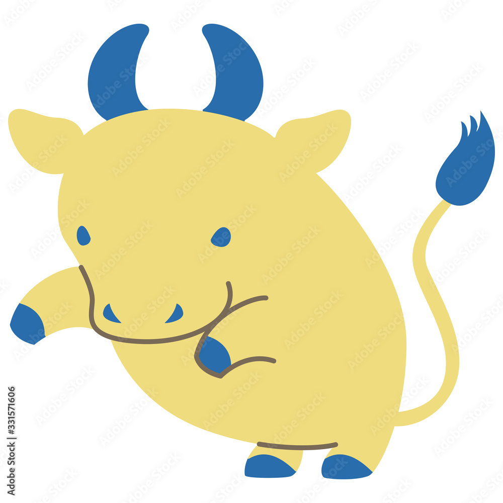 星座 キャラクター おうし座 マーク シンプル おしゃれ Stock Vector Adobe Stock