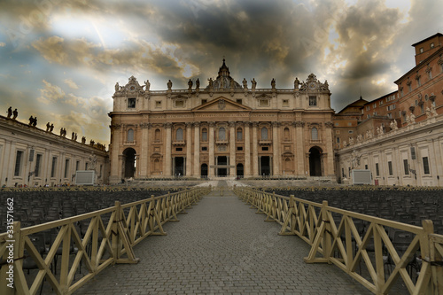 The Vatican before a storm