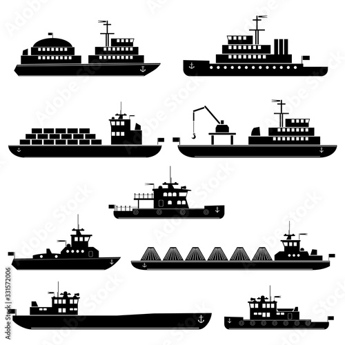 Ships and vessels, passenger and cargo