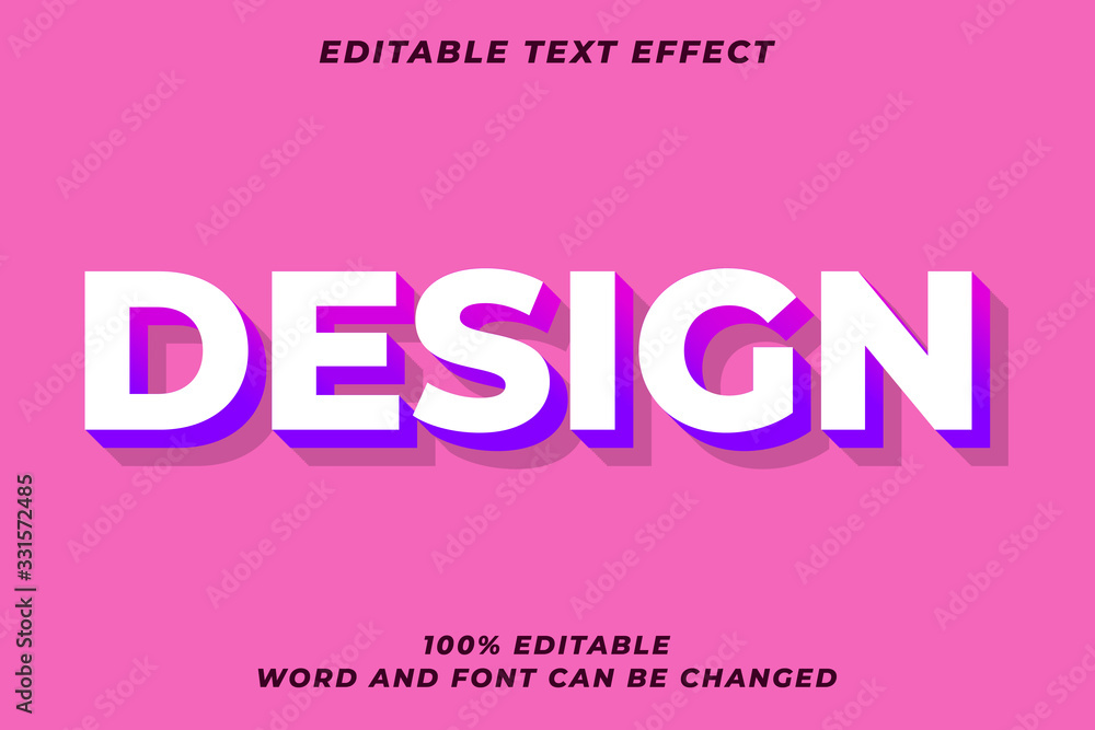 Gradient text style effect Premium Vector