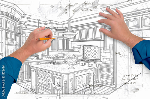 Male Hands Drawing Custom K...