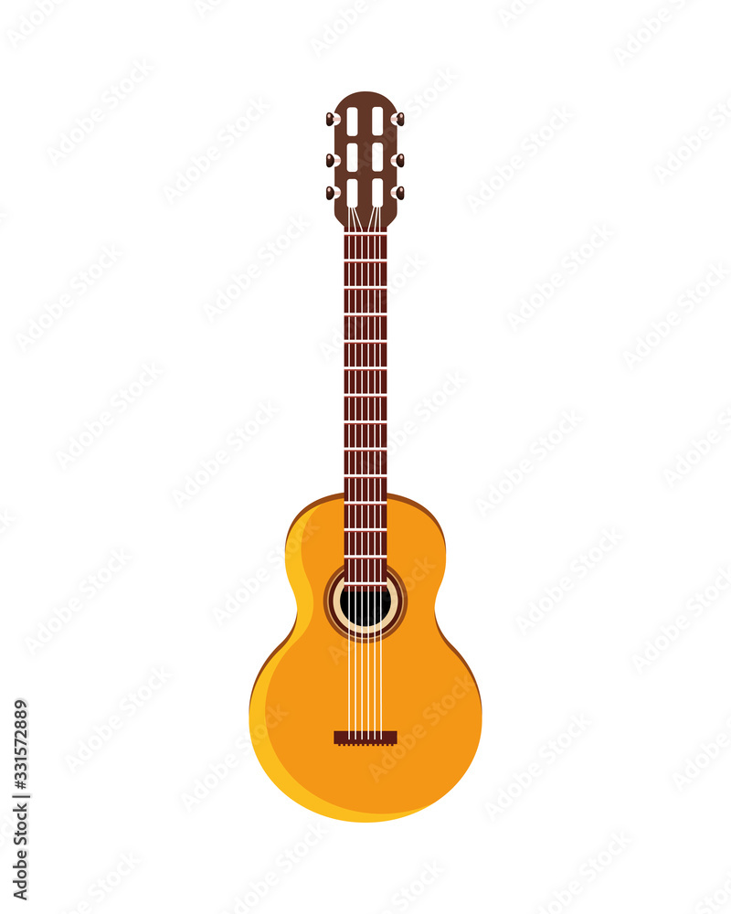 traditional mexican guitar instrument icon