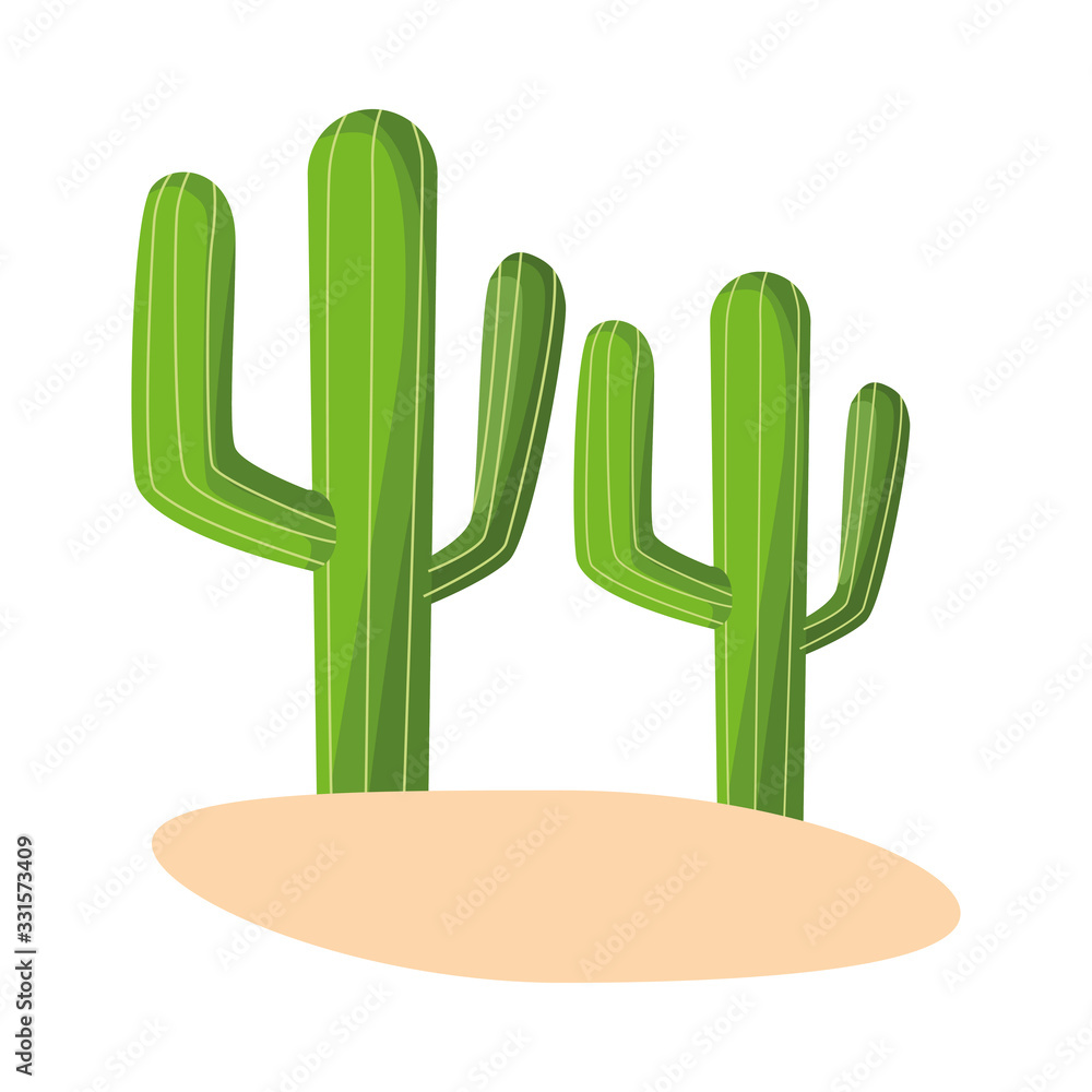 cactus mexican plant isolated icon cactus mexican plant isolated icon