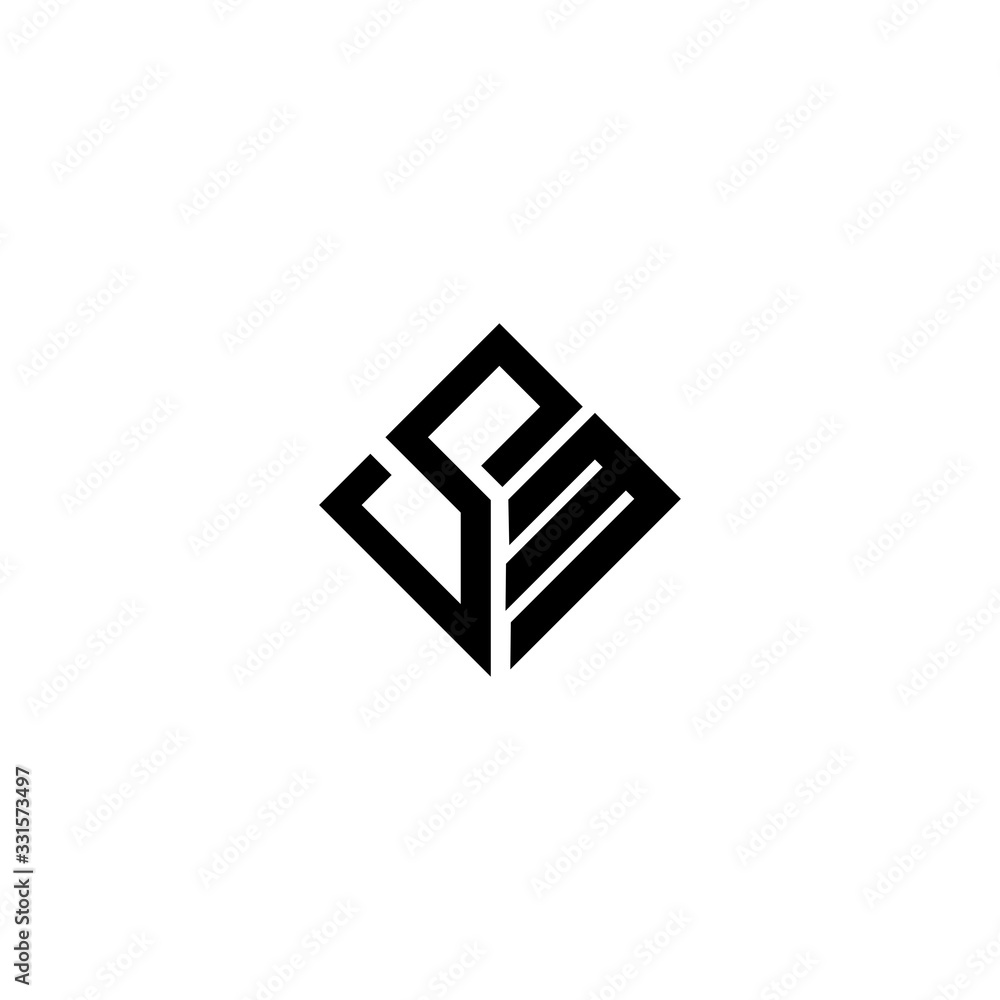 SM MS Letter Logo Design Vector Template SM MS Letter Logo Design Vector Template