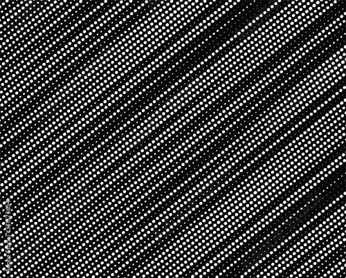 Halftone dots in Speed Lines Form . Vector Illustration .Technology Logo . Design element . Abstract Geometric shape