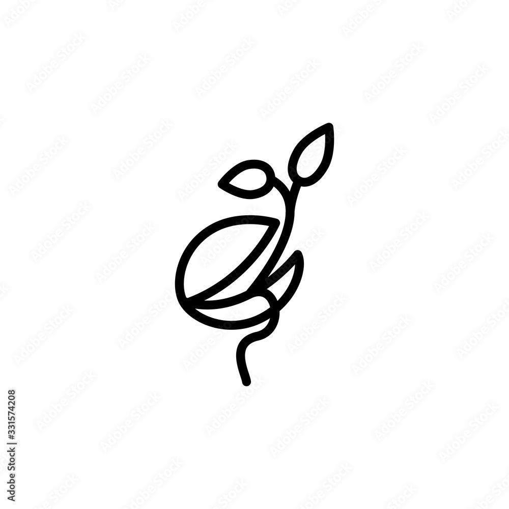 Obraz premium Vector illustration, seed icon design