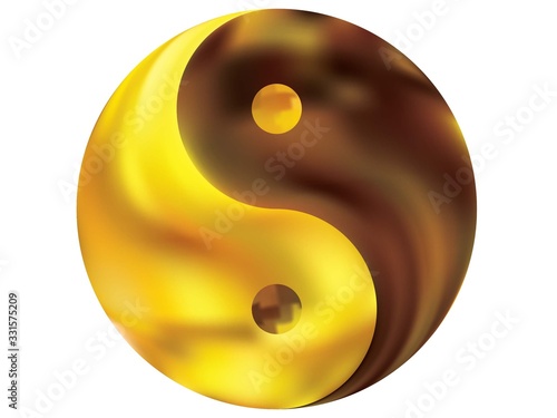 Smooth background in the form of yin yang.