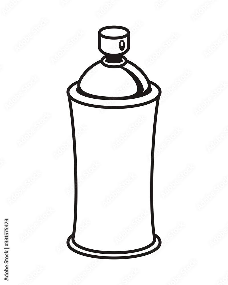 spray paint bottle isolated icon spray paint bottle isolated icon