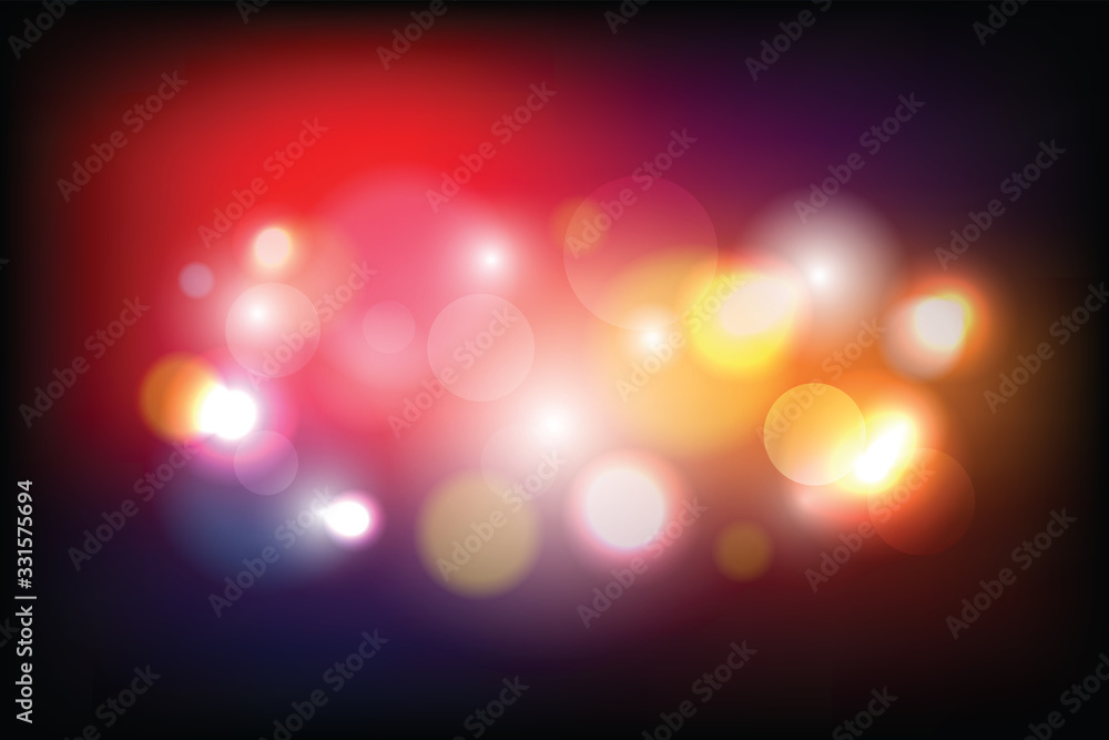 Fototapeta premium Vector abstract Colorful bokeh background with blur bokeh light effect. illustrator