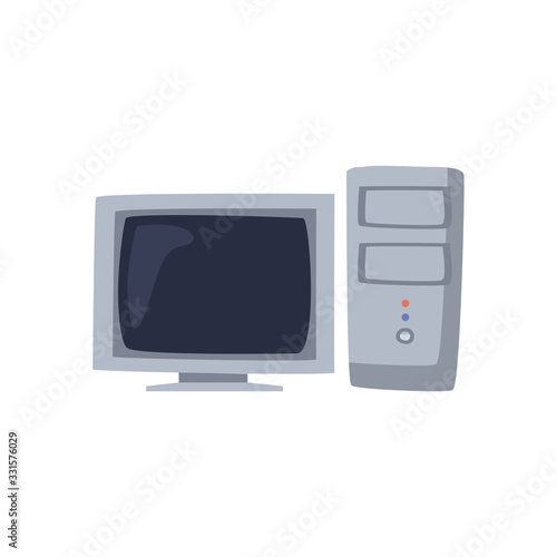 Isolated digital computer flat style icon vector design