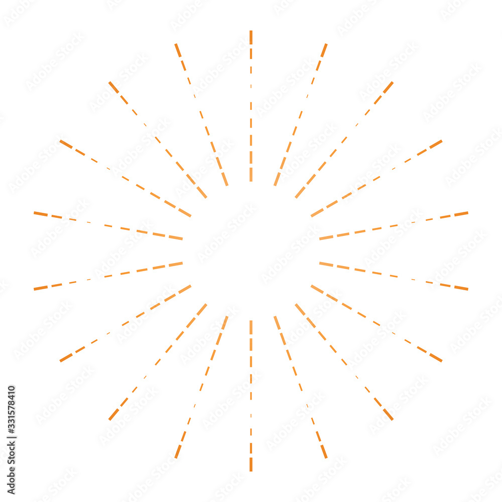 Orange Sunburst Pattern Background. Rays. Radial. Summer Banner. Vector Illustration Orange Sunburst Pattern Background. Rays. Radial. Summer Banner. Vector Illustration