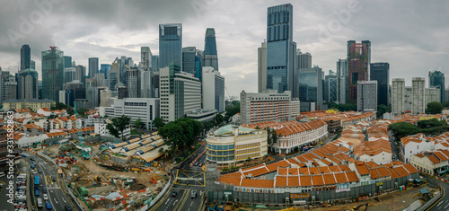 Photography Central business district at Maxwell Road during late afternoon, Singapore 2018