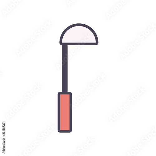 Isolated ladle line and fill style icon vector design