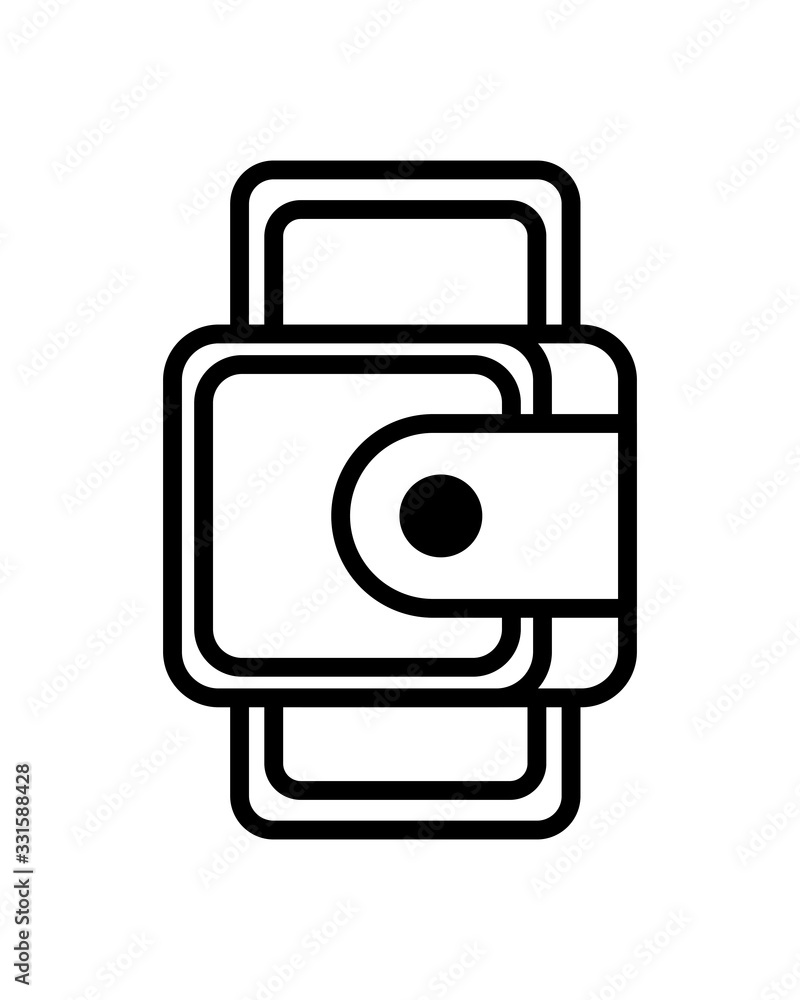 wallet money handle line style icon wallet money handle line style icon