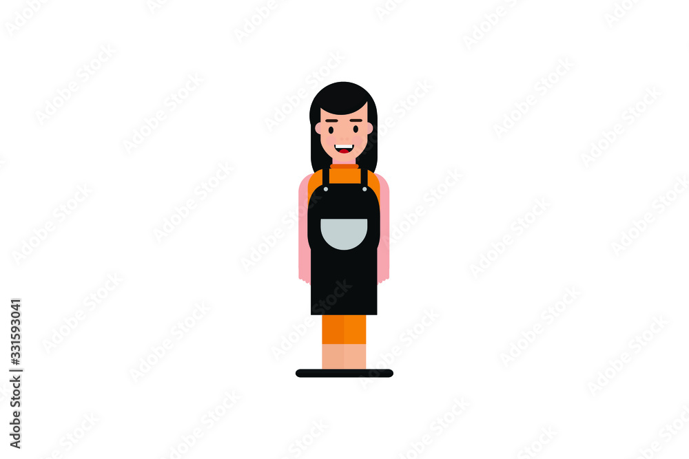 Fototapeta premium Flat Character