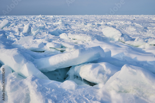 北海道網走市北浜　オホーツク海の流氷 photo