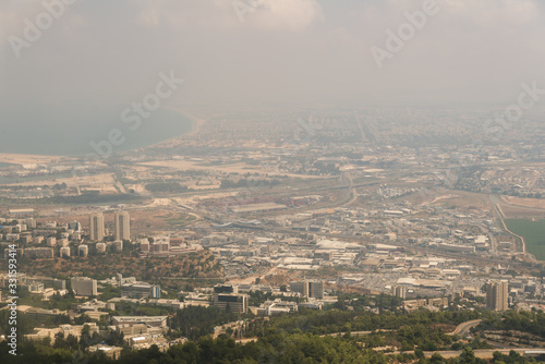 Haifa view from university observation deck