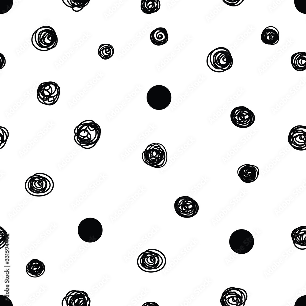 Cute polka dots. Abstract seamless pattern. Can be used in textile industry, paper, background, scrapbooking. Cute polka dots. Abstract seamless pattern. Can be used in textile industry, paper, background, scrapbooking.
