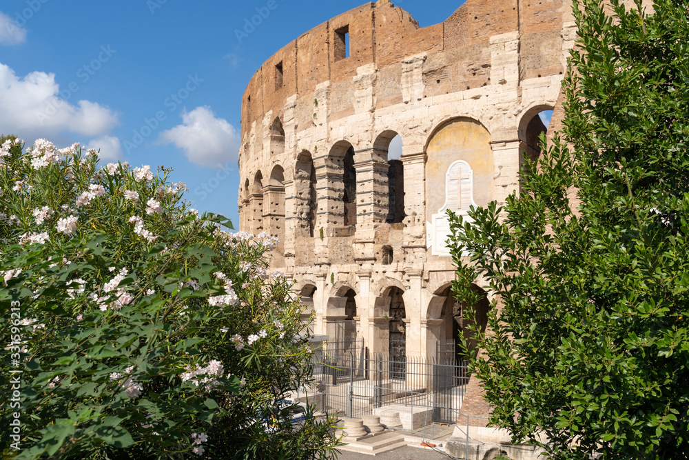 Colosseum in spring time, Rome, Italy