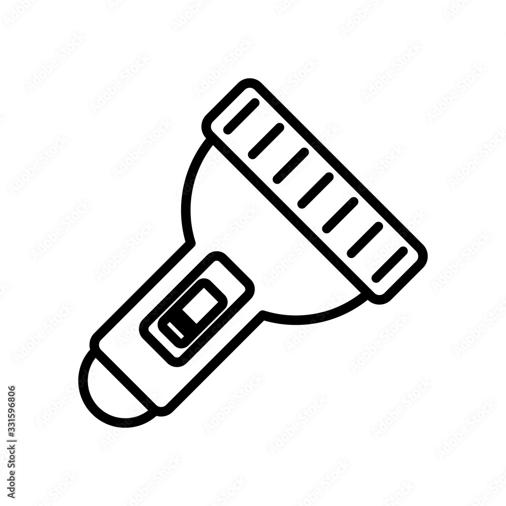 flash light line style icon flash light line style icon