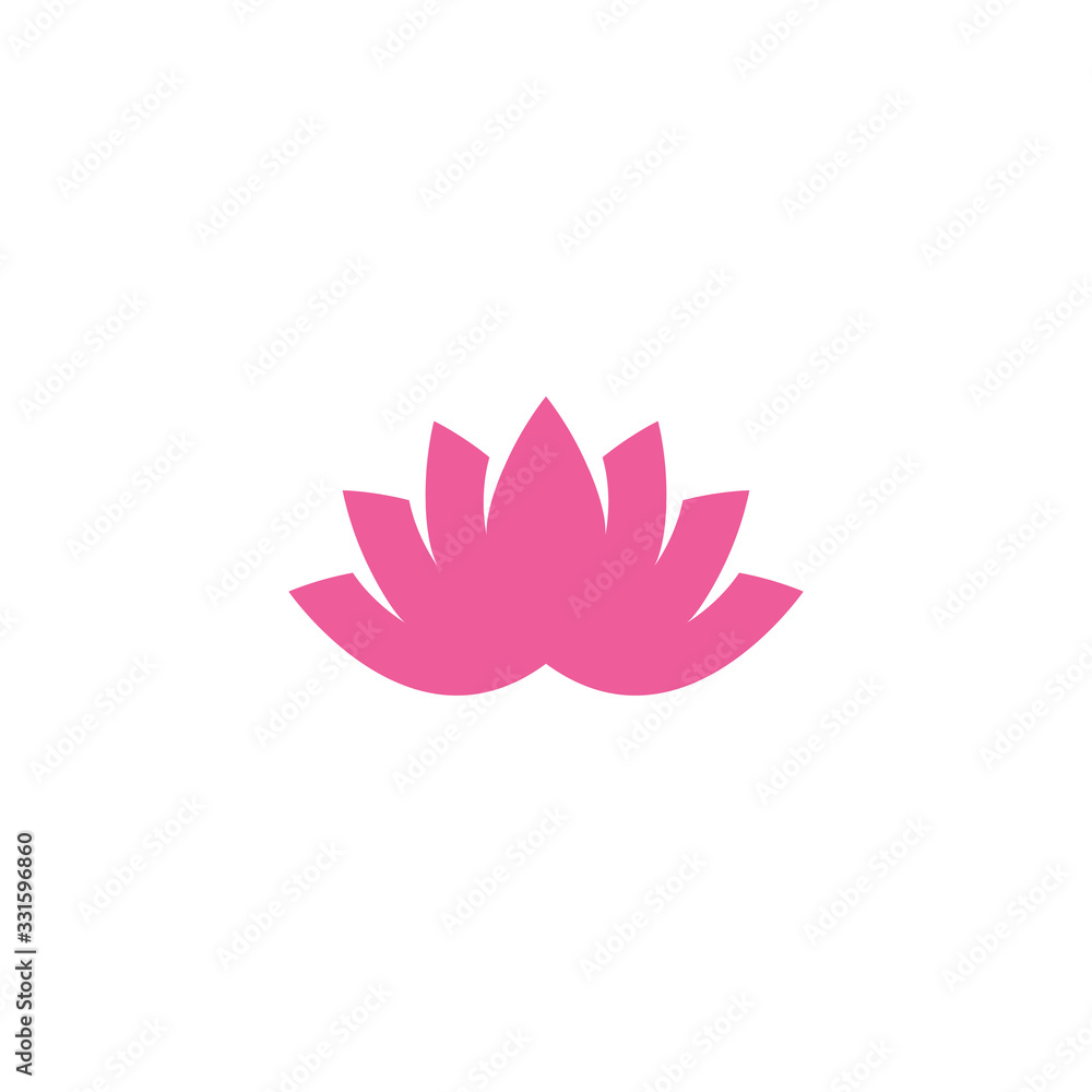 Fototapeta premium Lotus Logo Template vector symbol