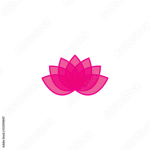 Fototapeta Naklejka Na Ścianę i Meble -  Lotus Logo Template vector symbol