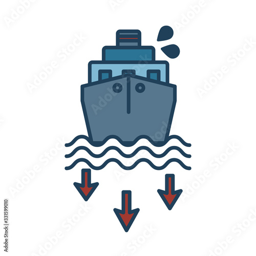 oil cargo ship fill style