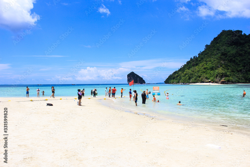 Beach and village