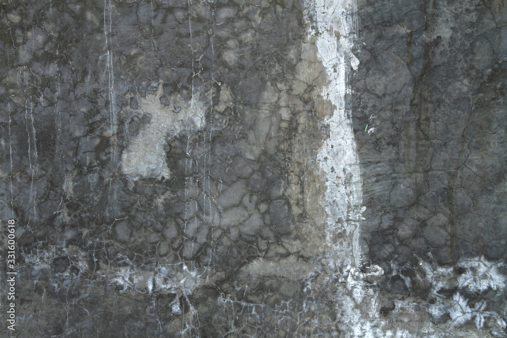 Fototapeta premium grey color cracked mortar wall texture seamless pattern, background and wallpaper