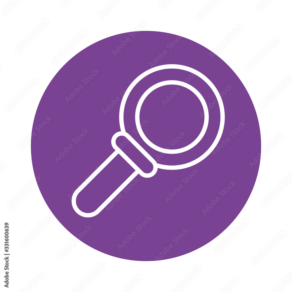 search magnifying glass block style icon search magnifying glass block style icon