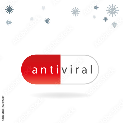 Remdesivir, Capsule pill of antiviral capsule. This drug used to treatment and prevention for new corona virus infection (novel coronavirus 2019 or nCoV 2019).