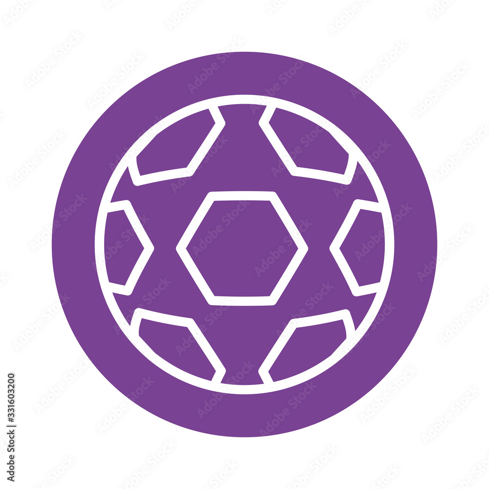 balloon soccer block style icon balloon soccer block style icon