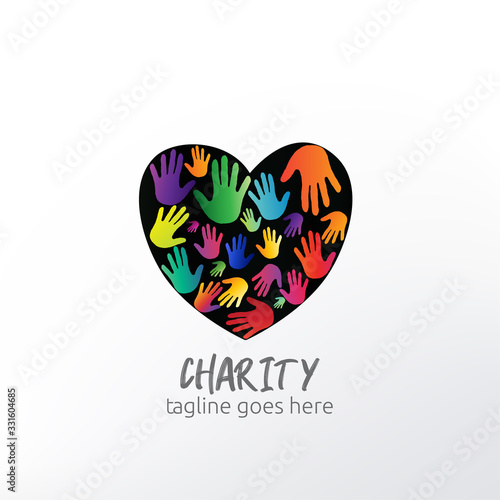 Charity Logo Template for Charity or Philanthropies