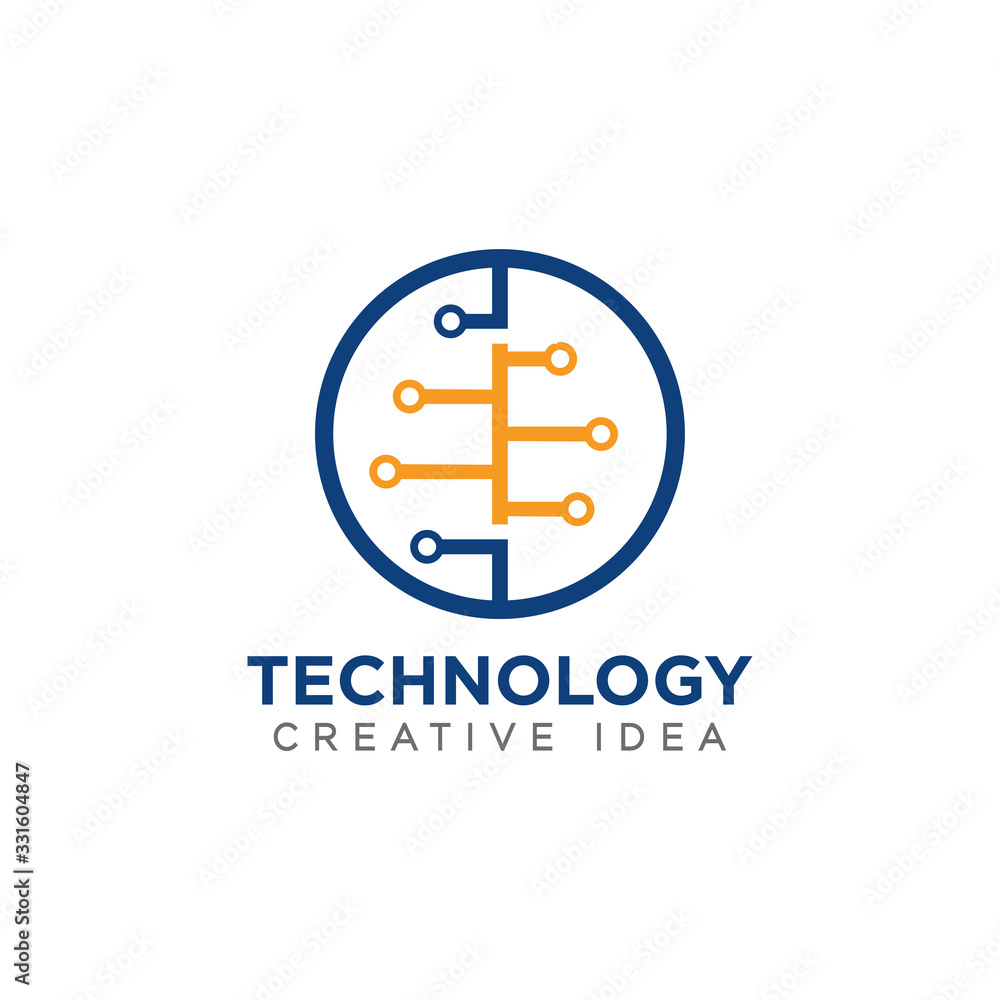 Technology Logo Icon Design Vector Technology Logo Icon Design Vector