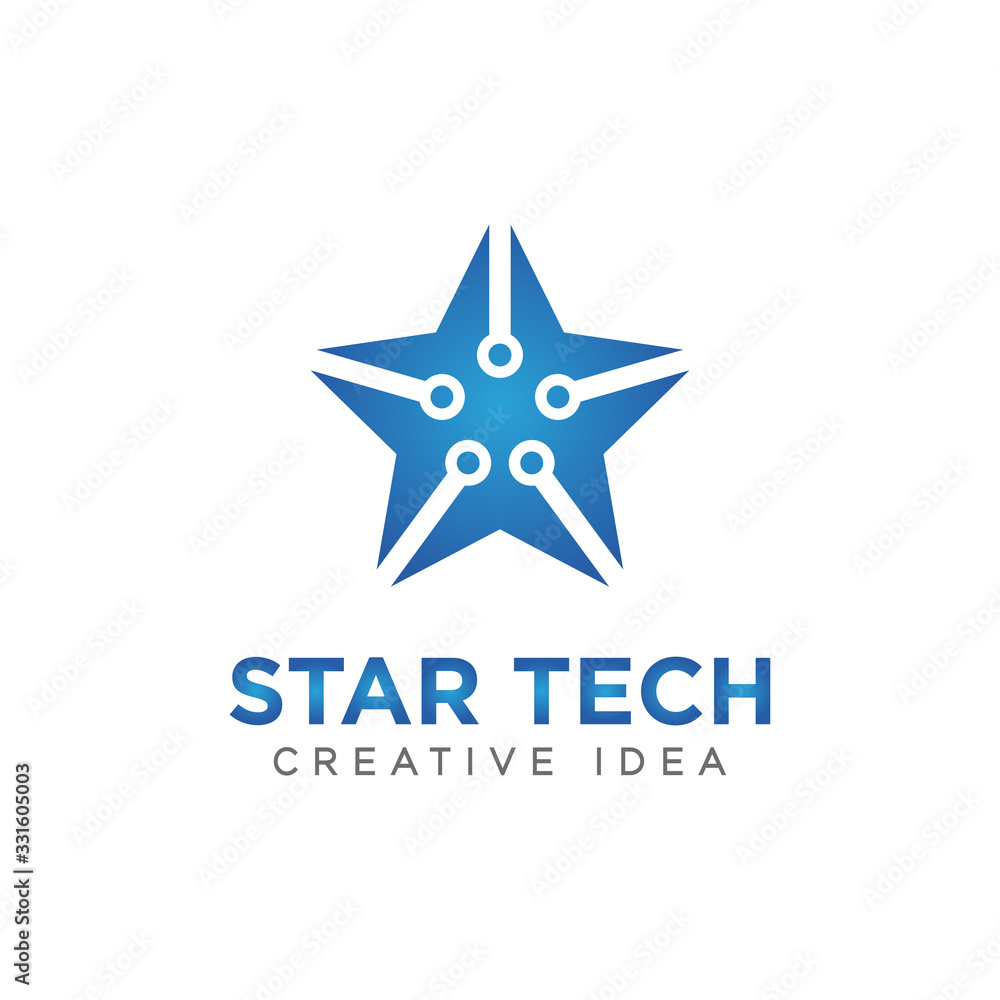 Obraz premium Technology Logo Icon Design Vector