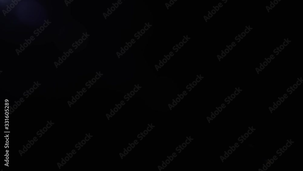 Realistic optical lens flare effect. Light transition