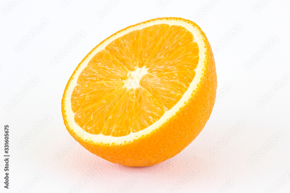 Fototapeta premium An orange on a white background